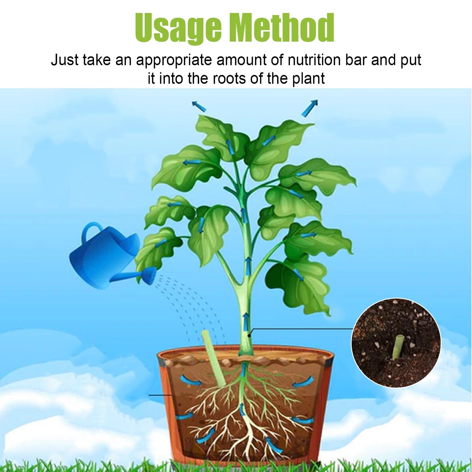 Boost Plant Growth with Activity Stick, Fast Root Nutrition, Garden Fertilizer ,18pieces