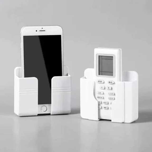 Wall-Mounted Phone Charging Case Holder – Convenient, Space-Saving Storage for Phones & Charging Cables