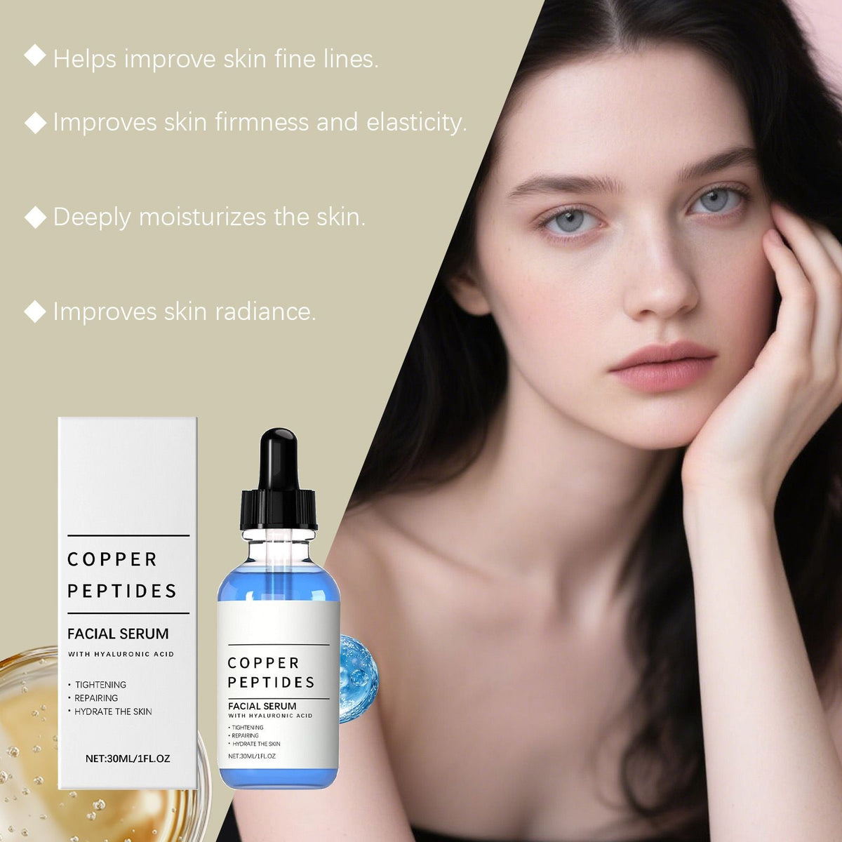Hyaluronic Acid Face Serum Deep Hydration Essence 30ml