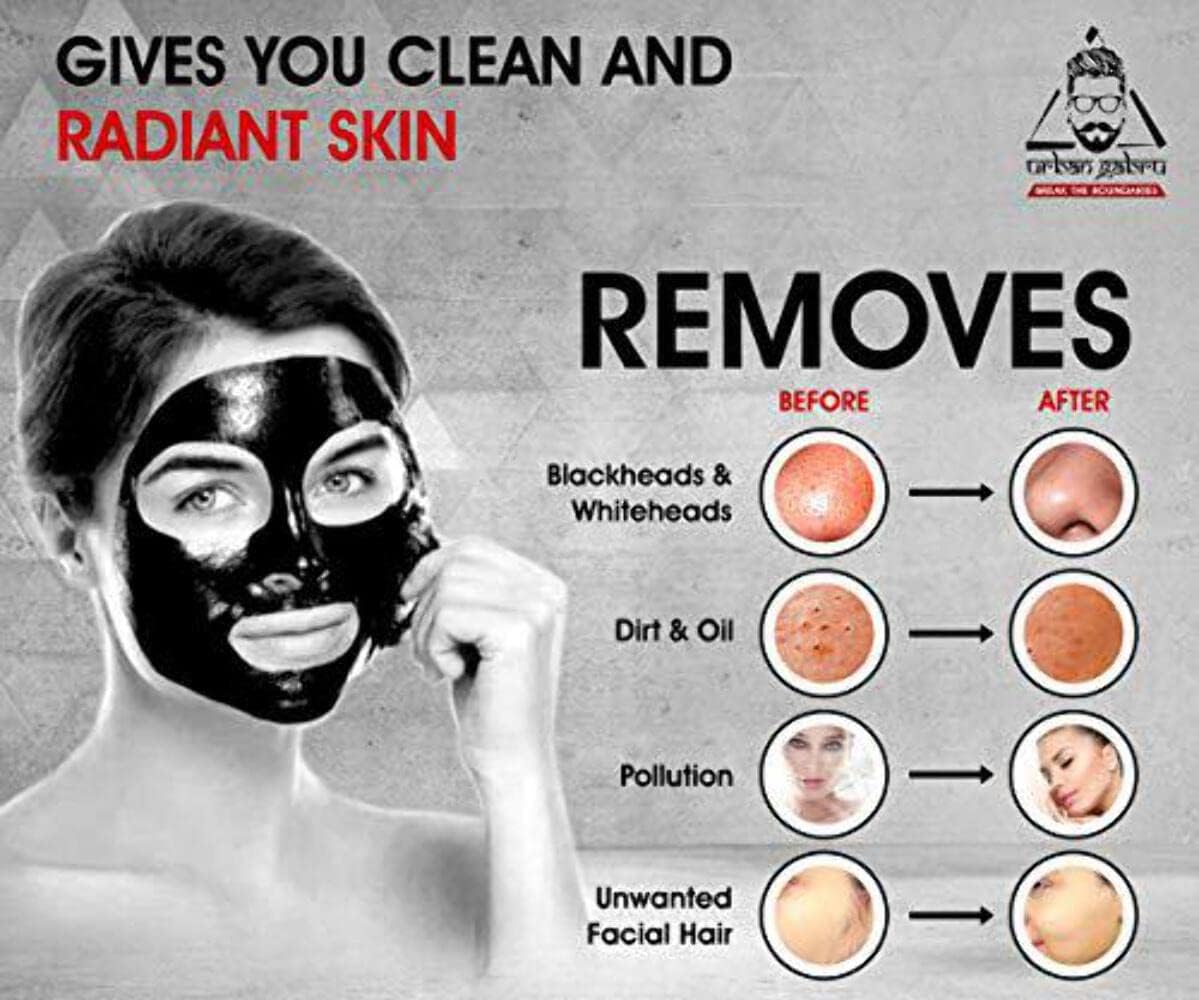 Urban Gabru Charcoal Peel Off Mask for Men & Women 60 gm