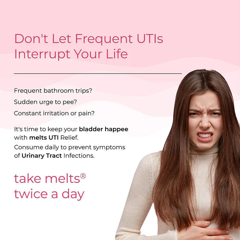 Melts UTI Relief- Cranberry Fusion Flavour, Oral Strips
