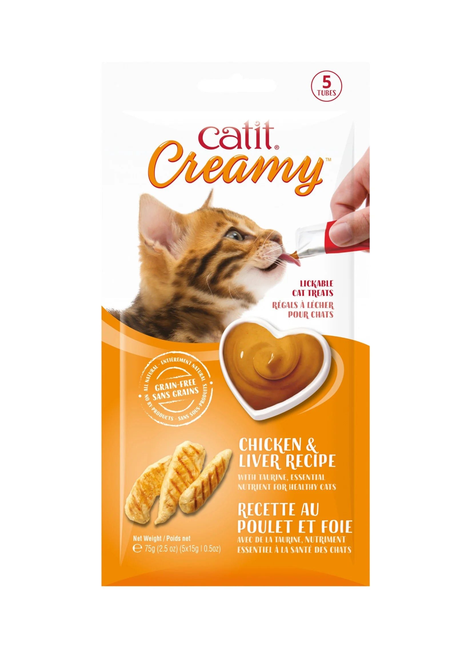 Catit Creamy Lickable Treats - Chicken  12 pk / box