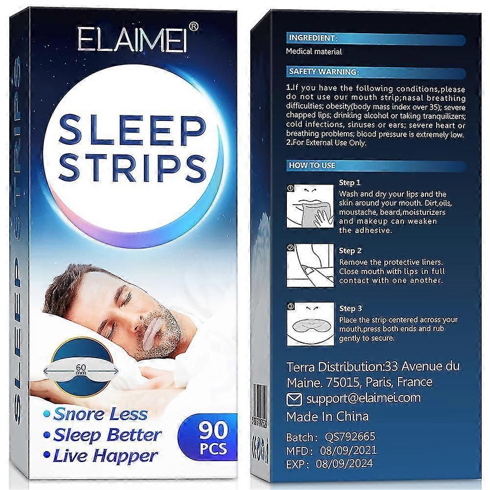 Sleep Strips Sleeping Mouth Tape Anti-snoring Closed-mouth Patch zxin
