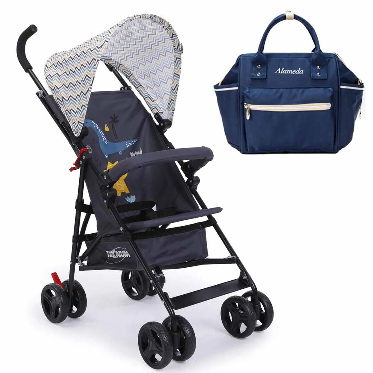 Teknum - Eco Stroller &amp; Bag Combo - Yellow Wave