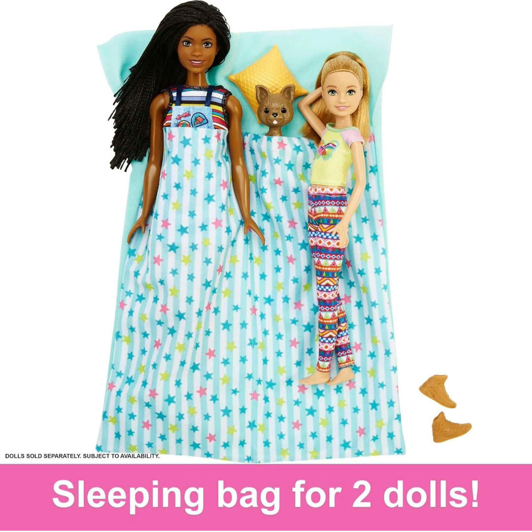 Barbie Dream Camper Playset, Doll Camper with 30 Inch Slide, 7 Play Areas & 60 Accessories