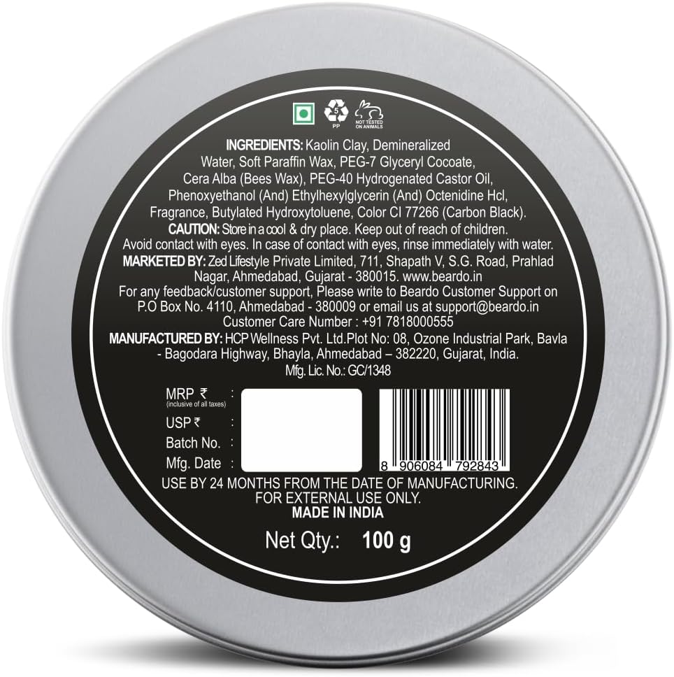 Beardo Strong Hold Clay Wax 100g