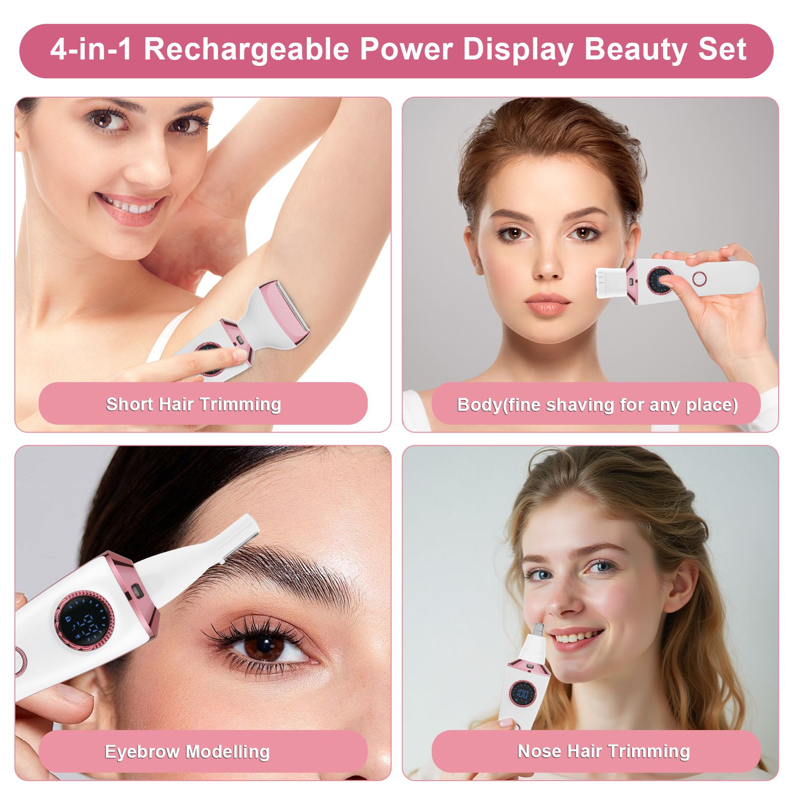 5-in-1 Women's Waterproof Electric Shaver