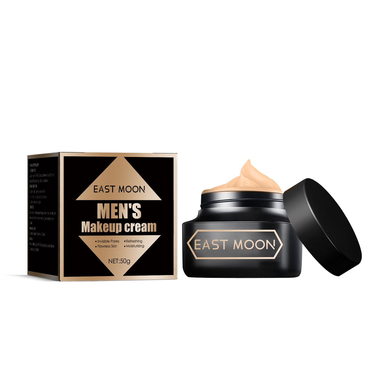 Men's Brightening Face Cream, Hydrating, Acne Cover, Moisturizer, Natural Glow ,50g