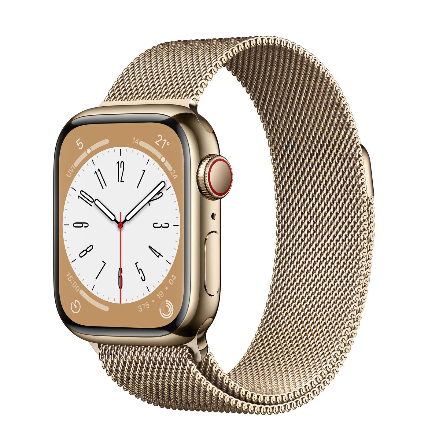 Series 8 GPS + Cellular 41mm Stainless Steel Case with Milanese Loop