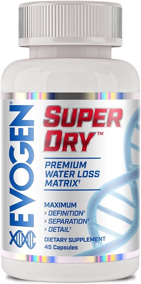 Evogen Nutrition Super Dry Water Loss, 45 Capsules