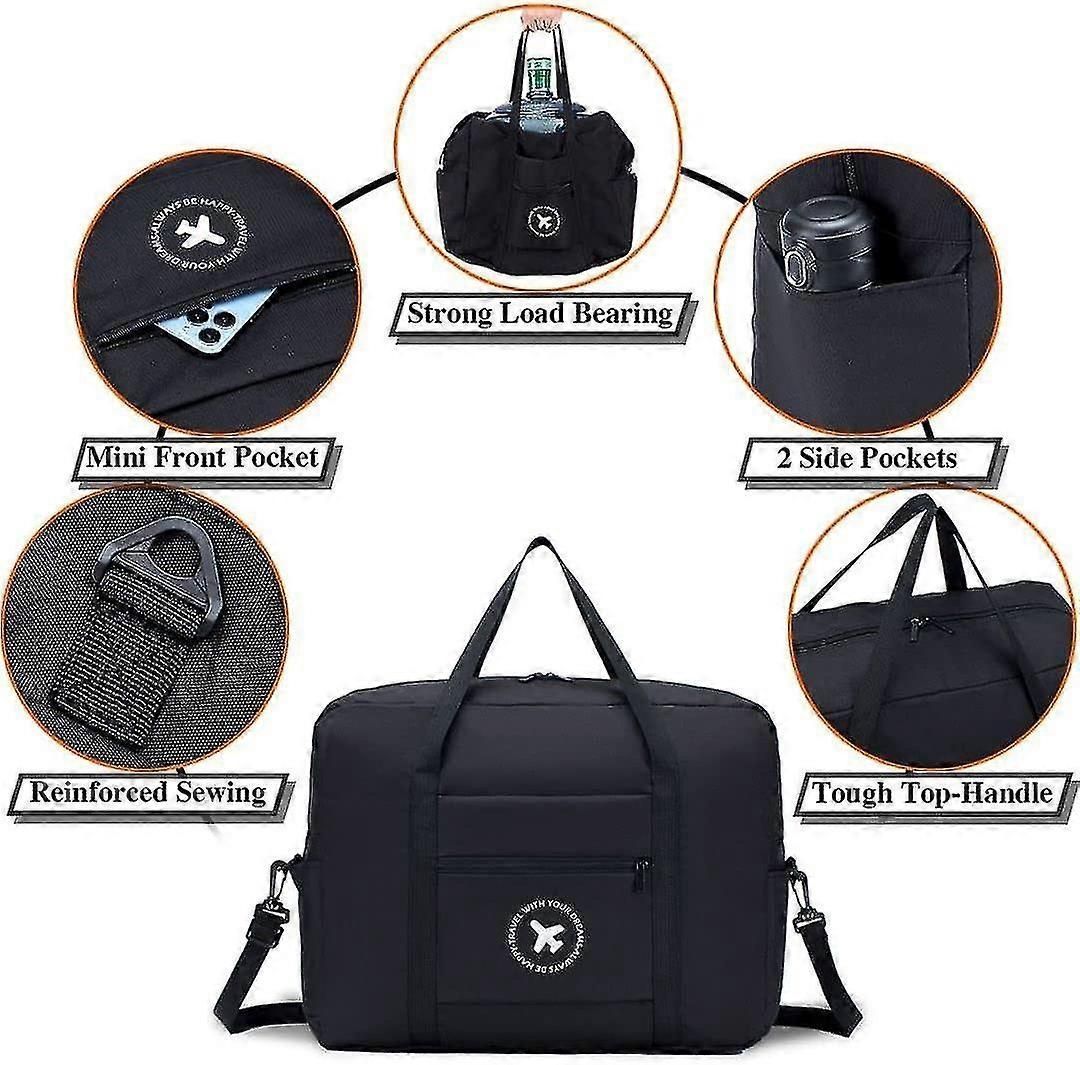 2X Travel Bag 45X36X20 Foldable Shoulder Bag Sports Bag Hand Travel Suitcase