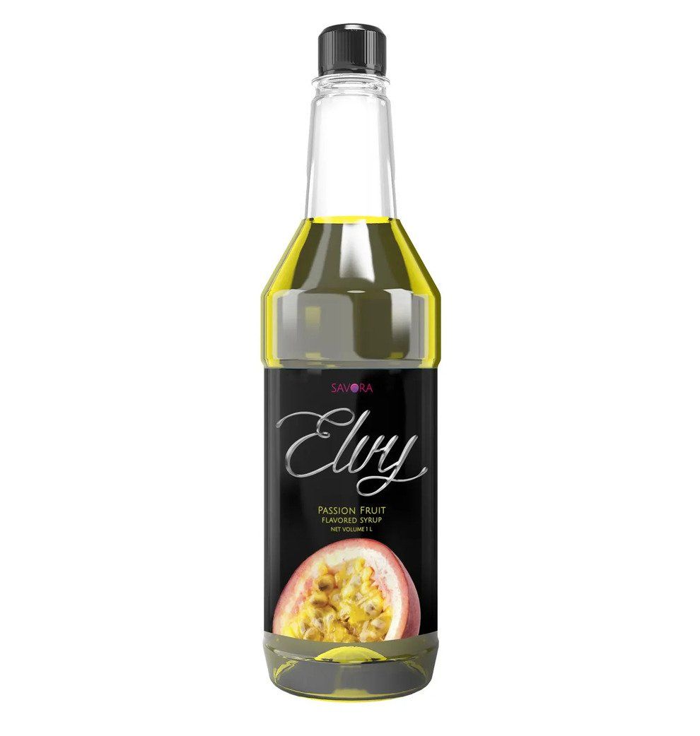 Elvy Passion Fruit Flavored Syrup 1 Litre
