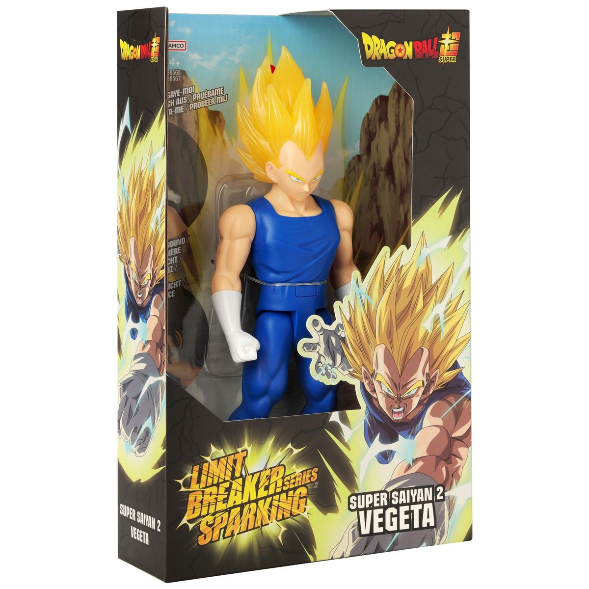 Bandai Limit Breaker Series Sparking Dragon Ball Super Super Saiyan 2 Vegeta Figure, 30cm