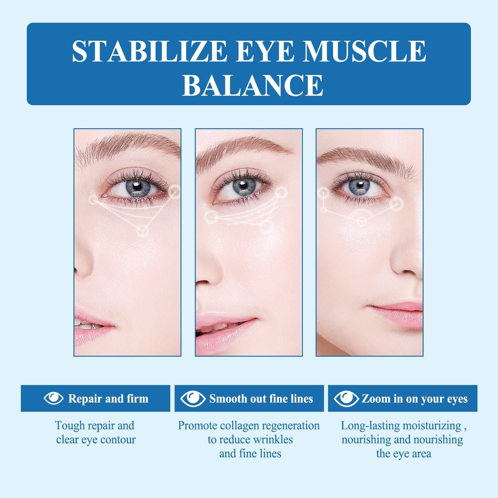 Snake Peptide Eye Cream Anti-Wrinkle Moisturizer 30g