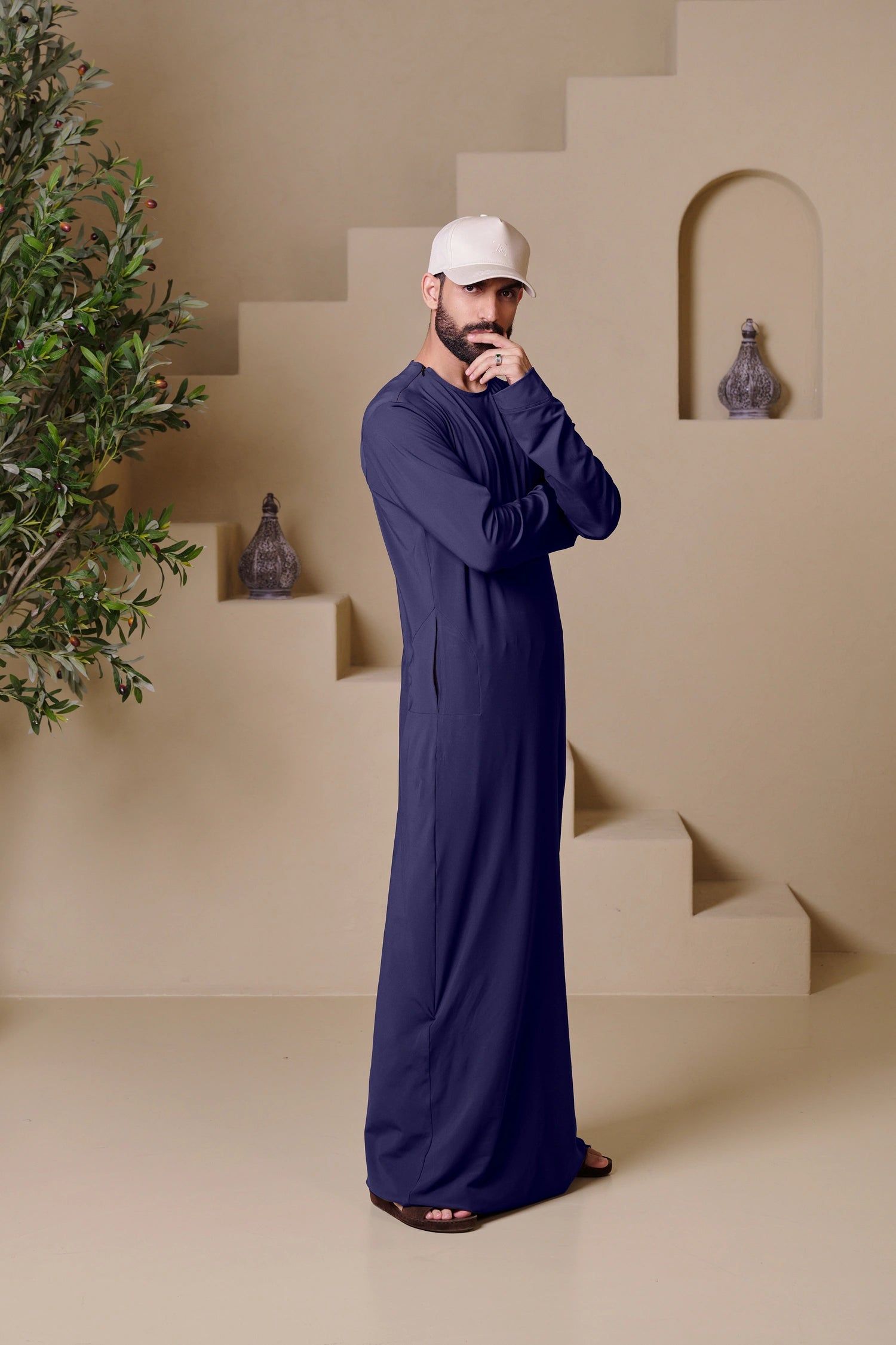 RAYAN Kandura - Navy Blue