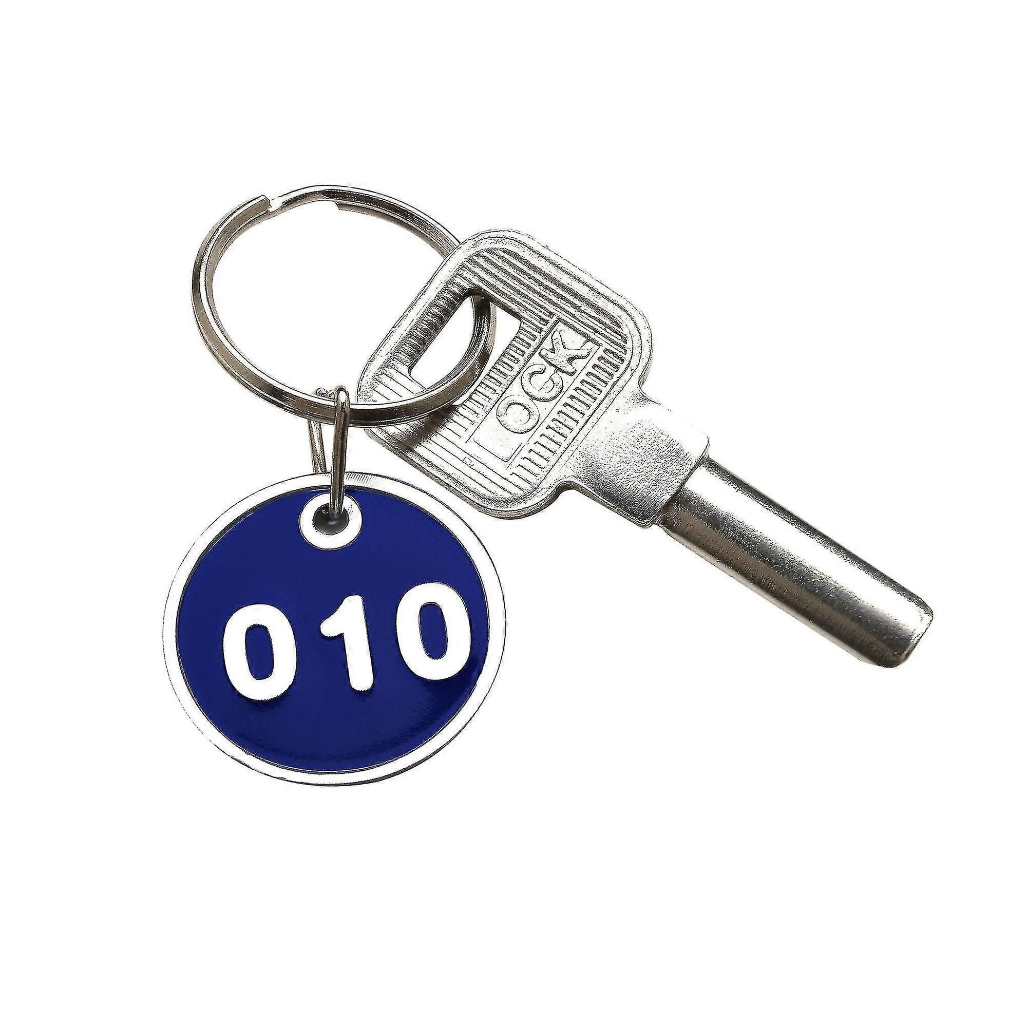 Engraved Aluminum Number Key Rings 1-100 for Locker Gym Keys