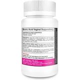 NutraBlast Boric Acid Vaginal Suppositories - Intimate Health Support 30 Count