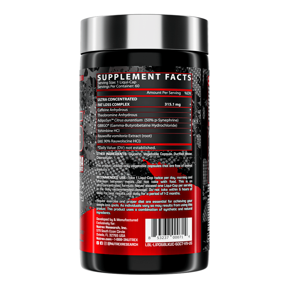 Nutrex Lipo6 black Ultra 60 cps