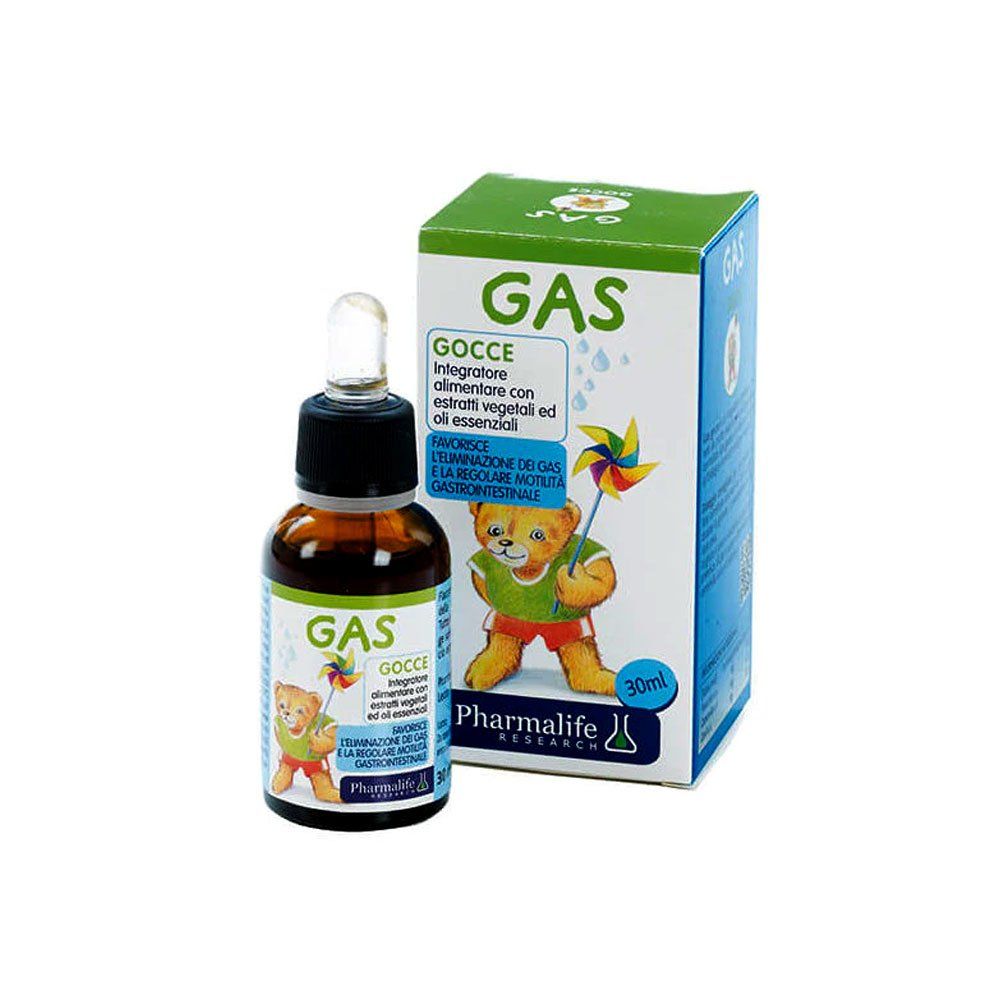 Pharmalife Gas Relief Drops With Herbal Extracts and Essentials oils Usable from 6 months to 12 years.- 30ml