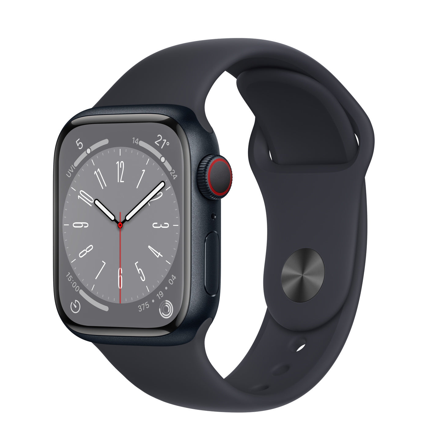 Series 8 GPS + Cellular 41mm Aluminium Case with Sport Band