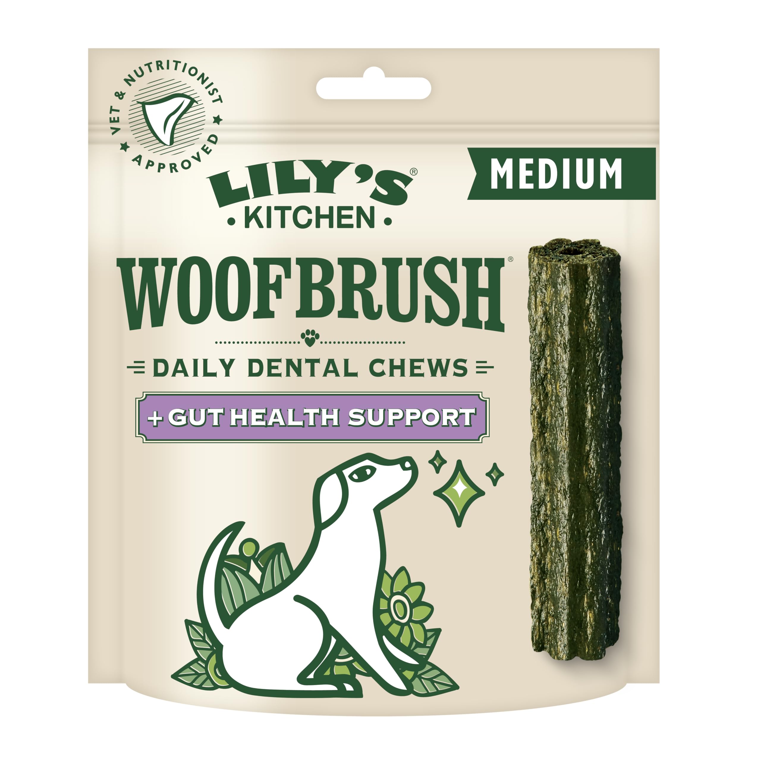 Lily's Kitchen Woofbrush Dental Dog Chews Bulk Pack- Medium