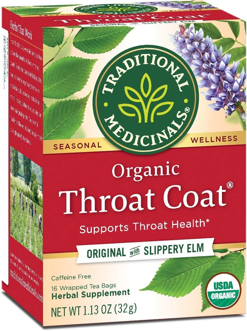 Traditional Medicinals, Organic Throat Coat Tea, 16 Ct (Pack Of 1)