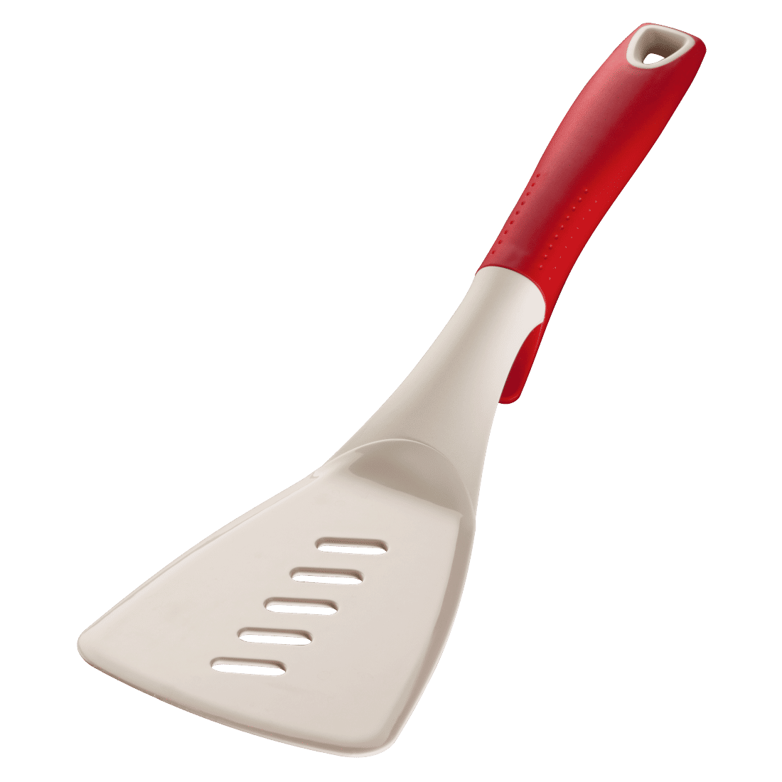 XAVAX 111577 Nylon Kitchen Tool Set, incl. rotating rack, 6 pcs., red/white
