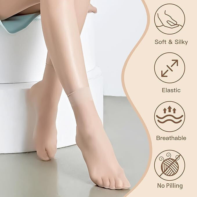 Ultra-Thin Nylon Summer Skin Socks for Women's