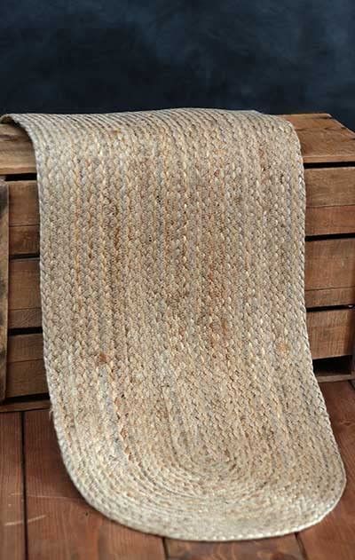 AIESY®  Reversible Beautiful Anti-Slip Handwoven Jute Rug