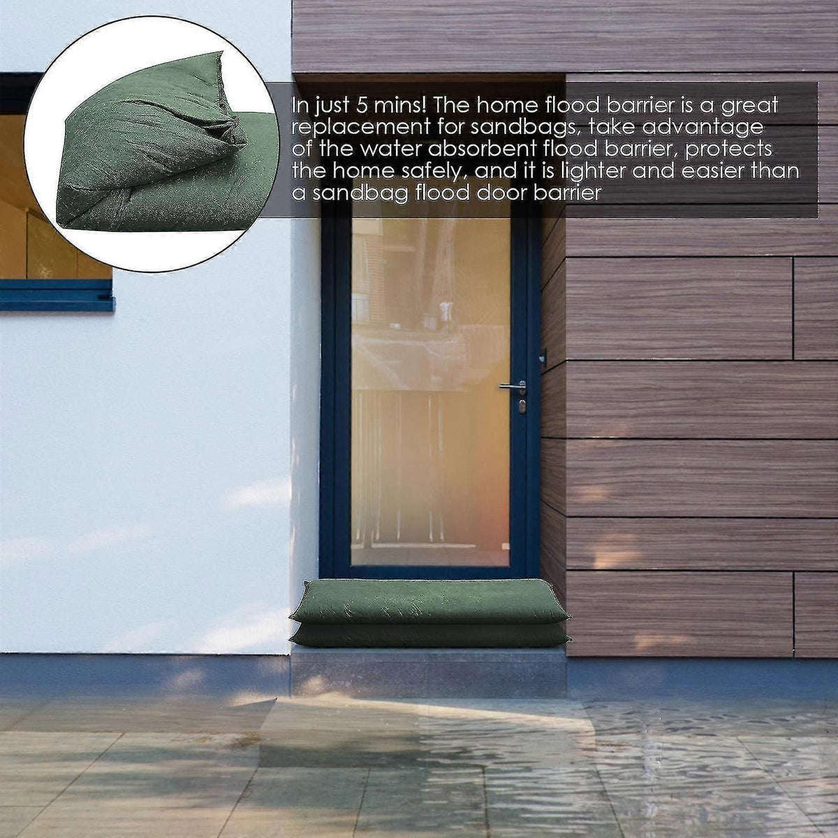 Water Activated Flood Barriers Bag Compatible Basement Garage Flood Barrier-a zxin