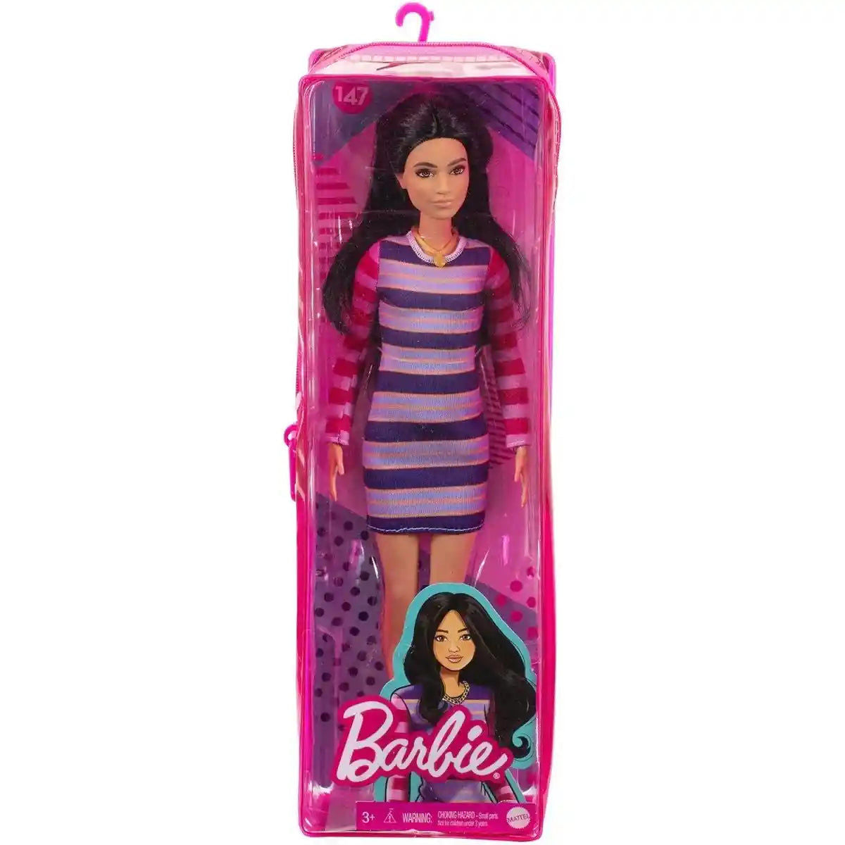 Barbie Fashionistas Doll - Striped Long Sleeve Dress