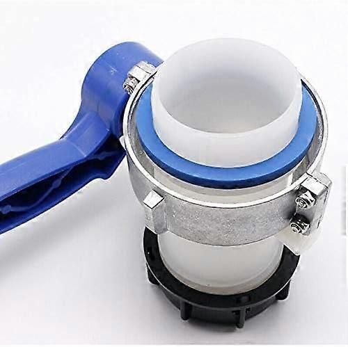 Butterfly Valve ND50 IBC Water Tank with Plastic Floating Nut 62mm Replacement S60x6 for Tank Tank_WYT