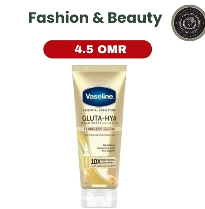 Vaseline Essential Even Tone – Gluta-Hya Serum Burst UV Lotion (Flawless Glow)
