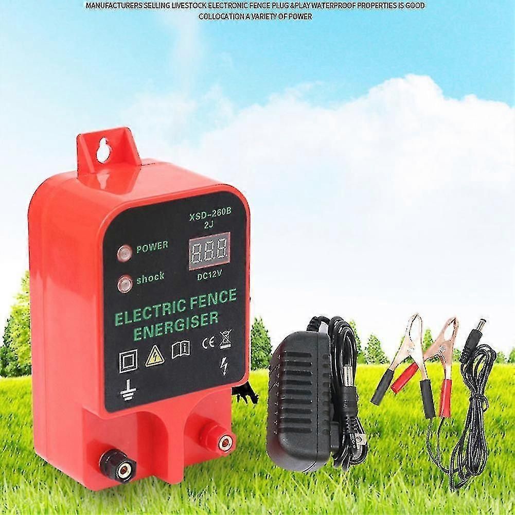 Electric Fence Controller High Voltage Pulse Livestock Security System