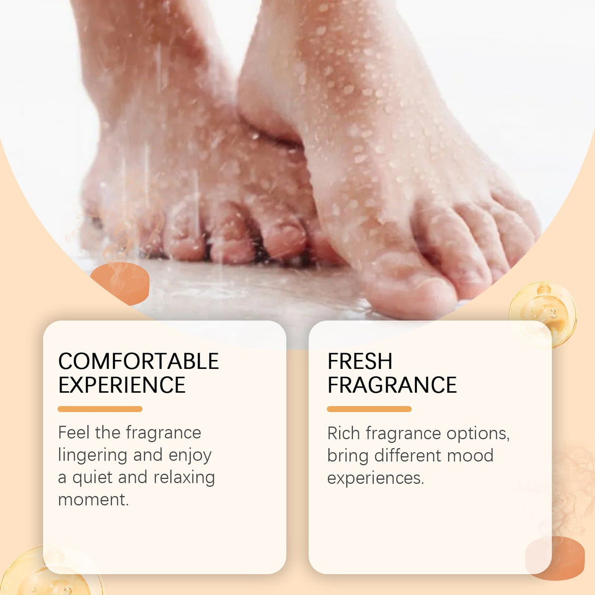 Aromatherapy Shower Tablet, Body Cleansing, Relaxing Fragrance, Spa Experience ,1 set
