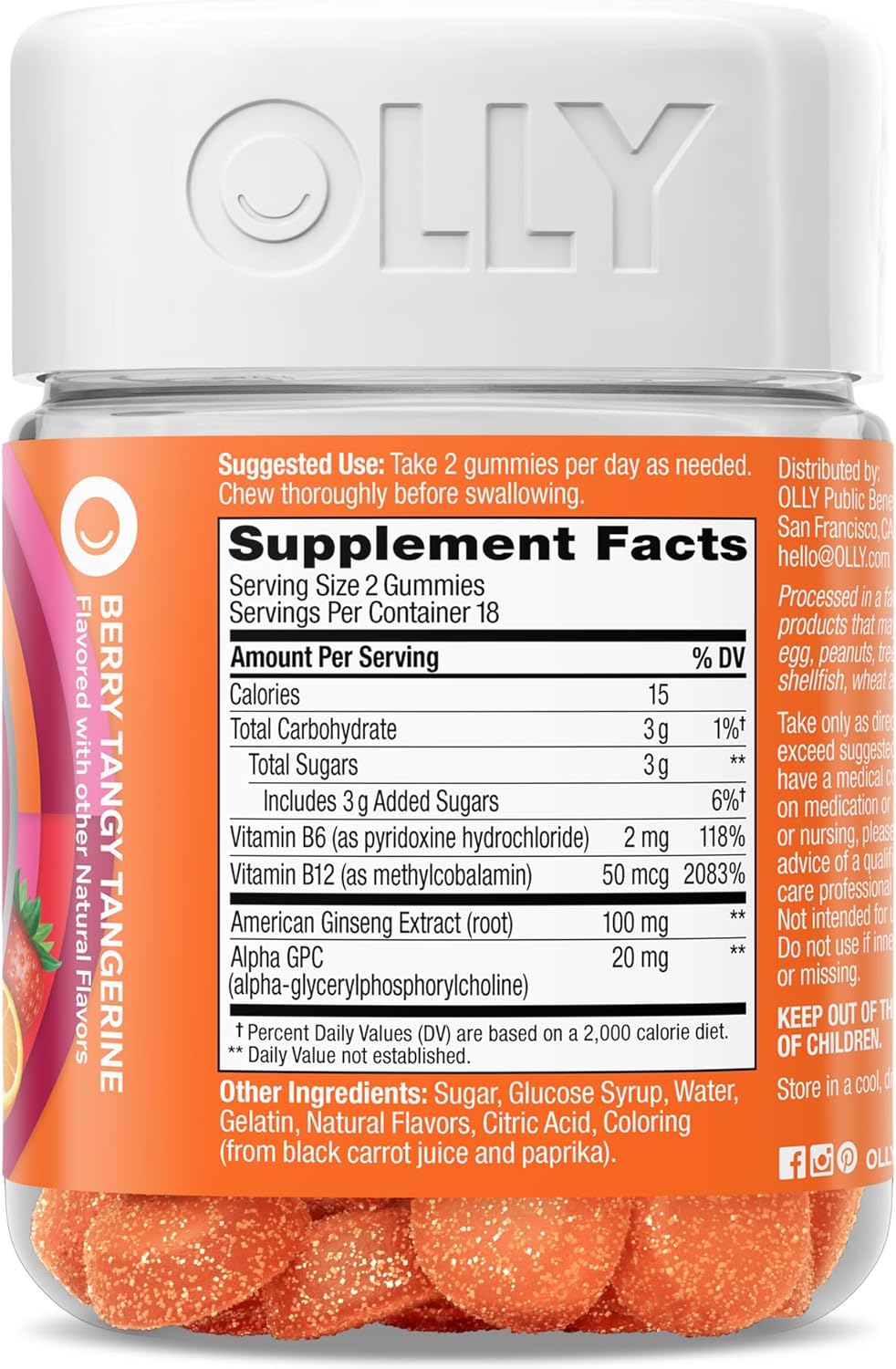 OLLY LAZER FOCUS GUMMY 36