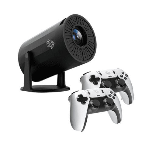 Porodo Gaming 4K Projector with Auto Keystone and Gamepad Controller