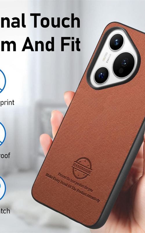 Twill Fabric Leather Phone Case For Huawei Pura 70 Pro+