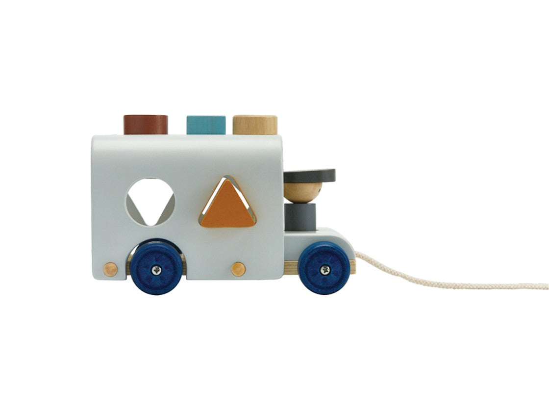 PlanToys Sorting Bus — Orchard | Wooden Shape Sorter