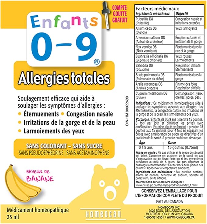 Kids 0 - 9 Allergy 25ml