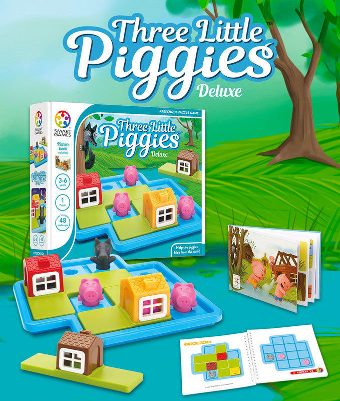 Smart Games Three Little Piggies — Preschool Puzzle Game