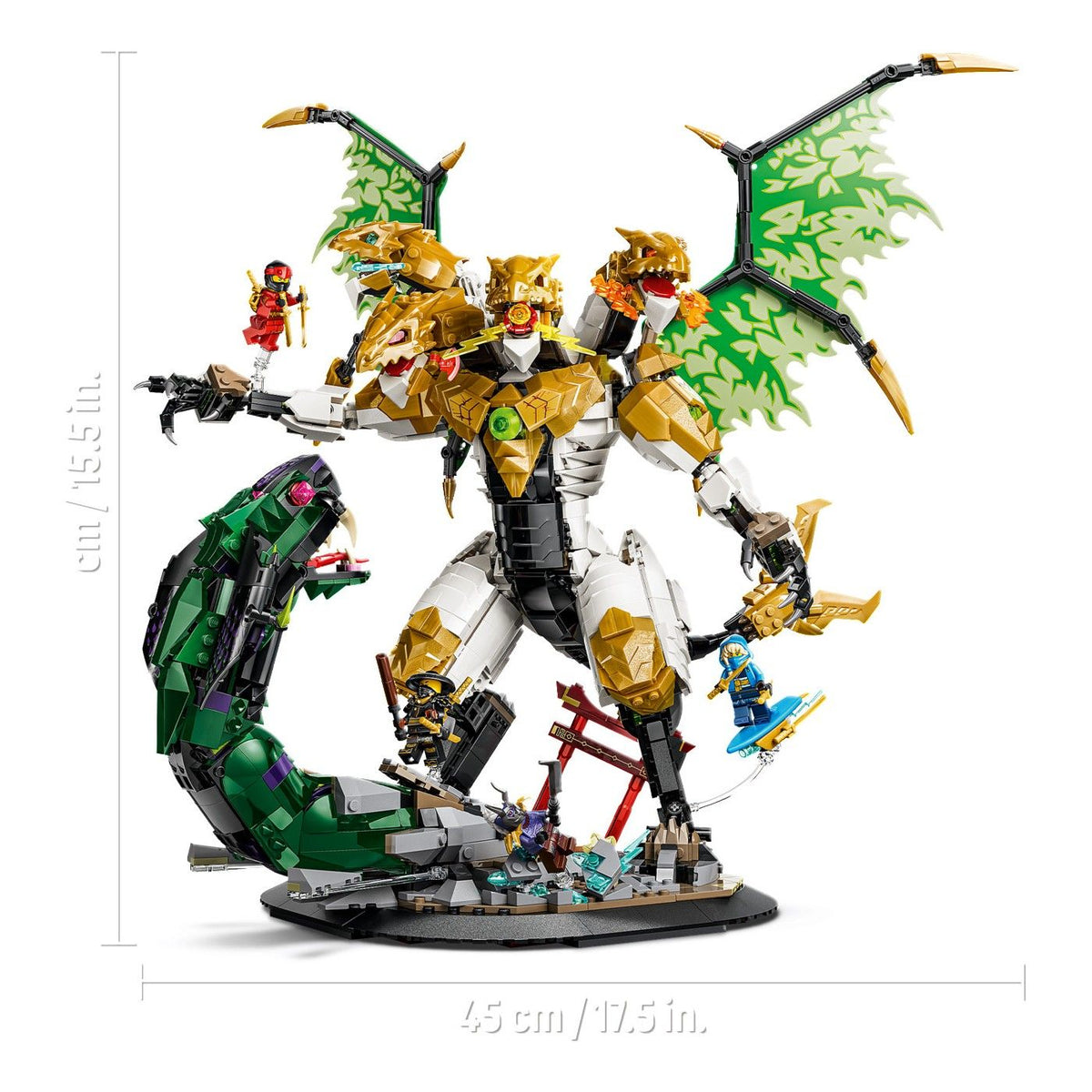 LEGO NINJAGO Ultra Dragon Battle Building Set, 2178 Pieces, For Age 12+ Years