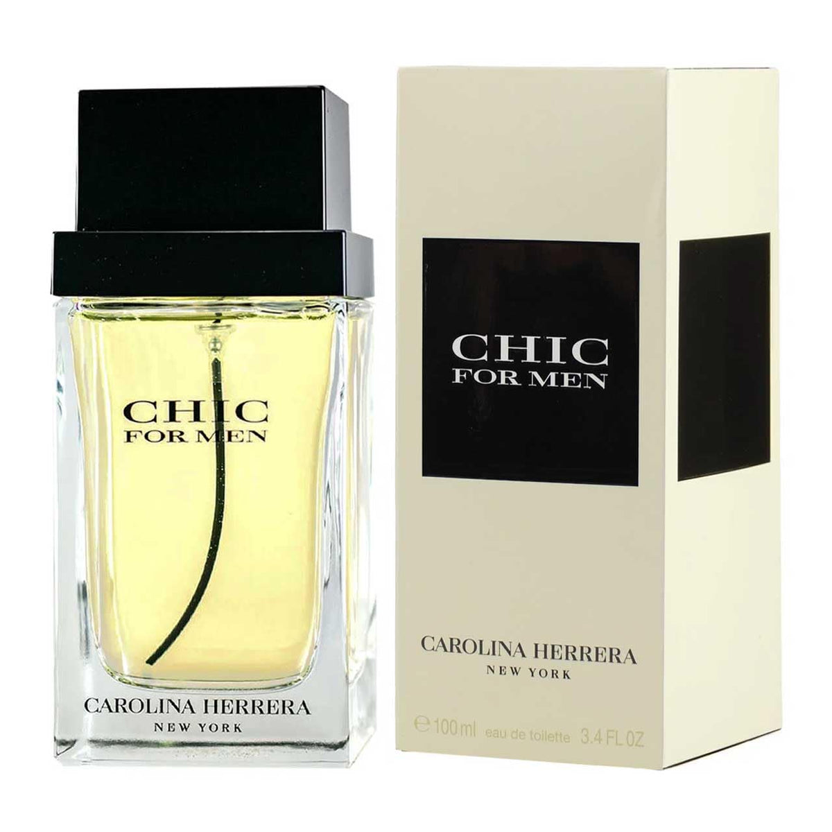Carolina Herrera Chic Eau De Toilette Spray For Men, 100ml