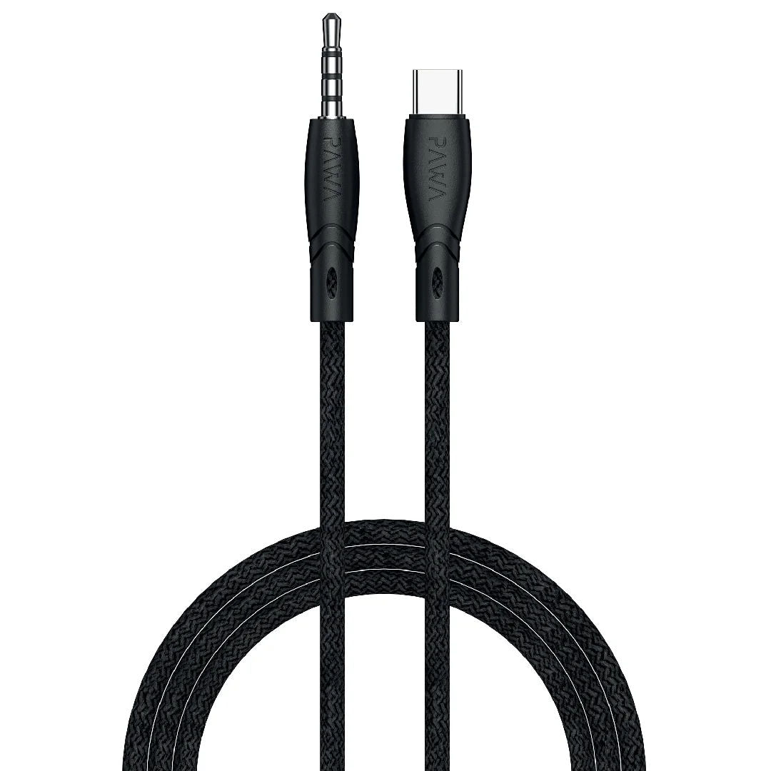 PAWA NYLON BRAIDED TYPE C AUDIO CABLE