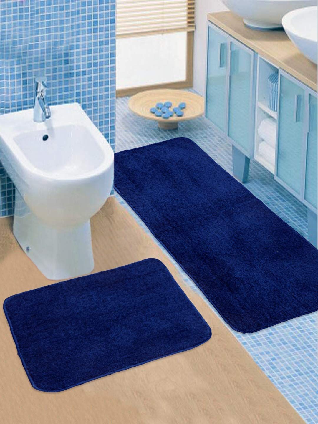 AIESY®  Beautiful Super-Soft Solid Runner Anti Skid Backing Rug