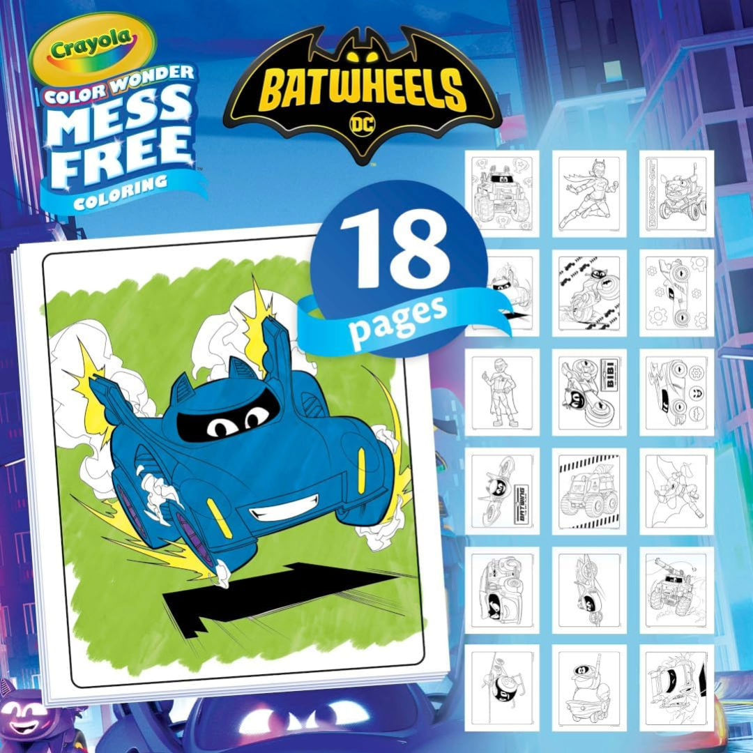Crayola DC Batwheels Color Wonder Mess Free Coloring Set