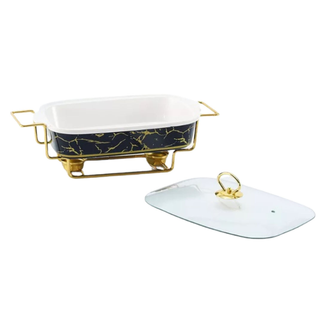 RSC Ceramic Food Warmer Elegant Serving & Heating Set