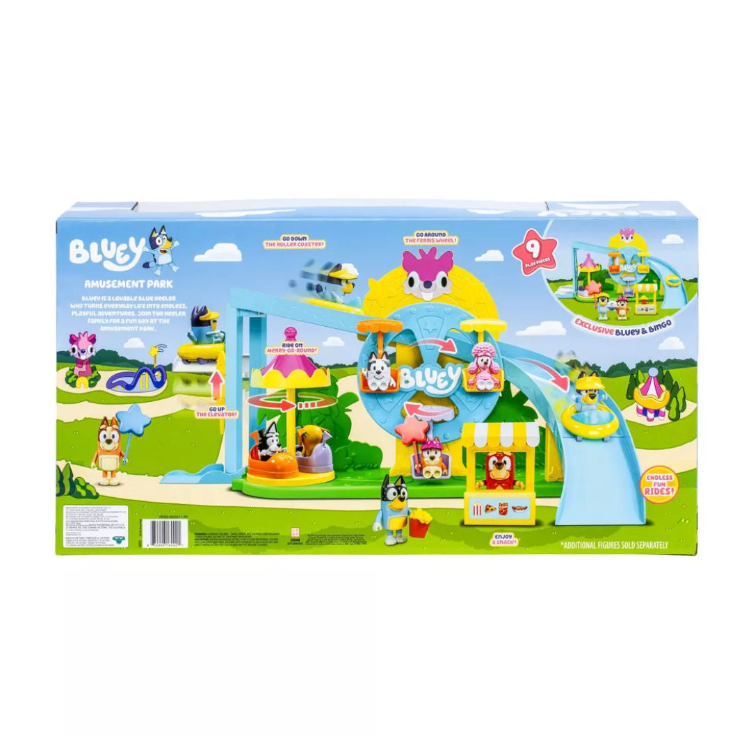Bluey Ultimate Amusement Park Adventure Playset 9 Pieces, 3+ years