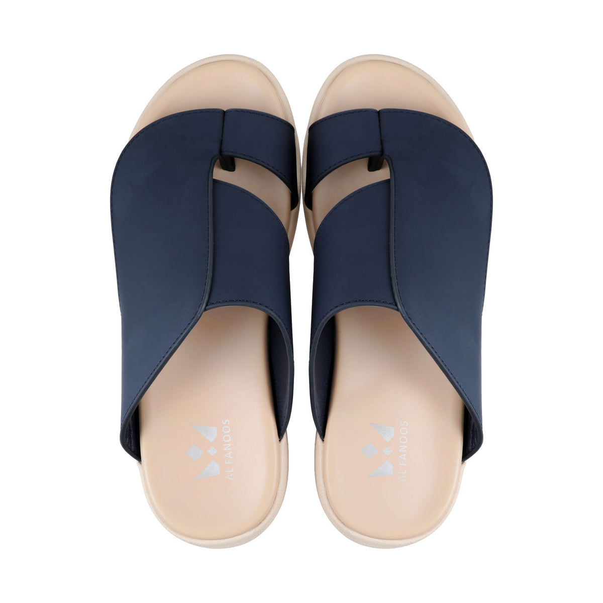 AL FANOOS Men's Navy Blue Sandals - AFNMN0710112NVY