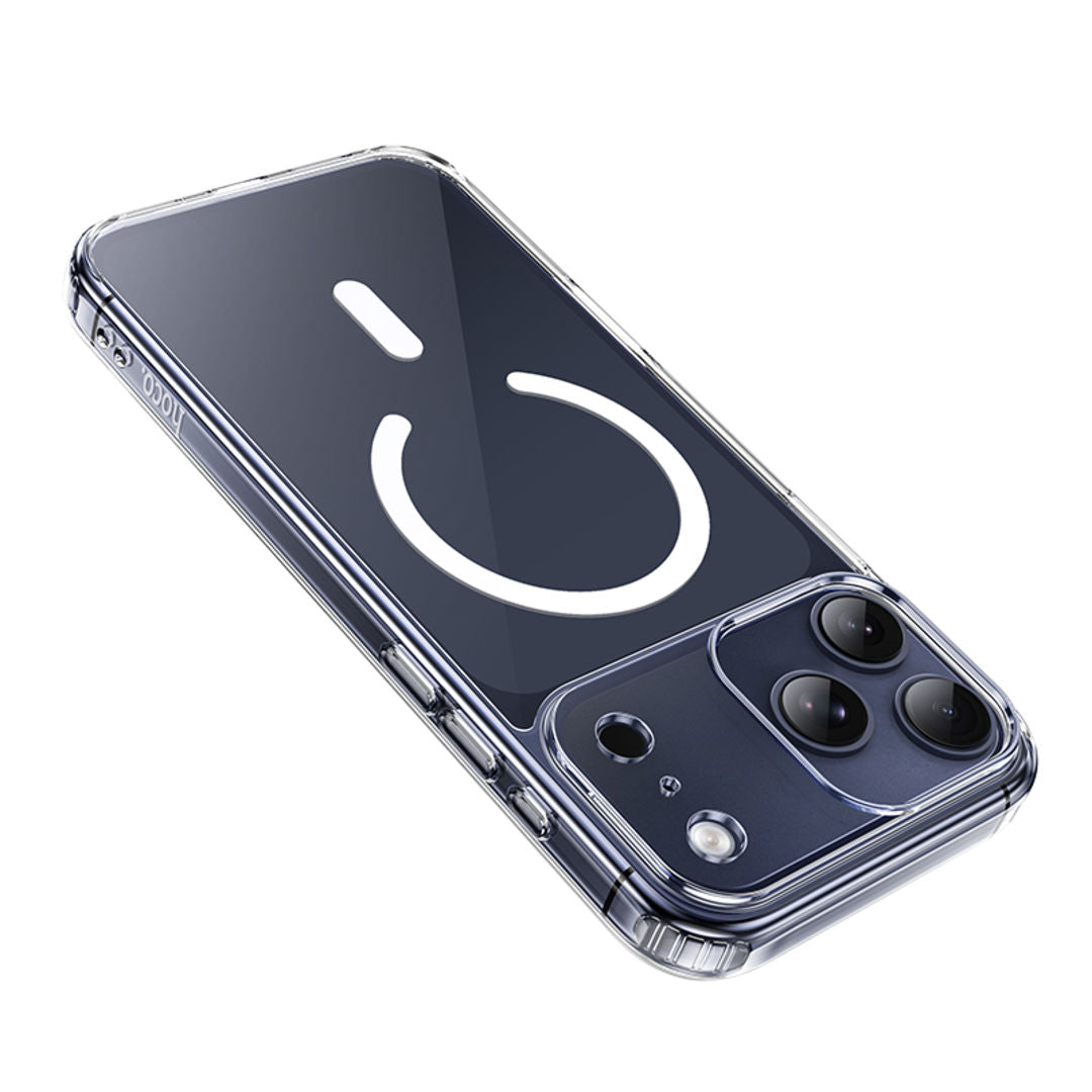Hoco Magnetic Series Airbag Anti-Fall Protective Case for iPhone 18 Pro Max, iPhone 17 Pro Max, 4-Corner Airbags, Strong Magnetic Absorption